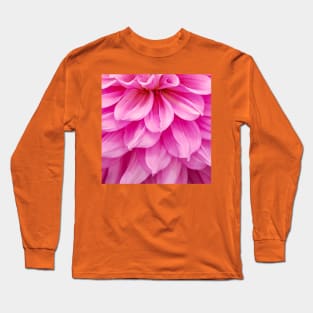 Hot Pink Dahlia Close Up Flower Long Sleeve T-Shirt